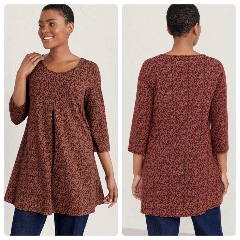 Seasalt Cornwall Women's NWT Tunic Arusha bamboo cotton Jersey Size 12